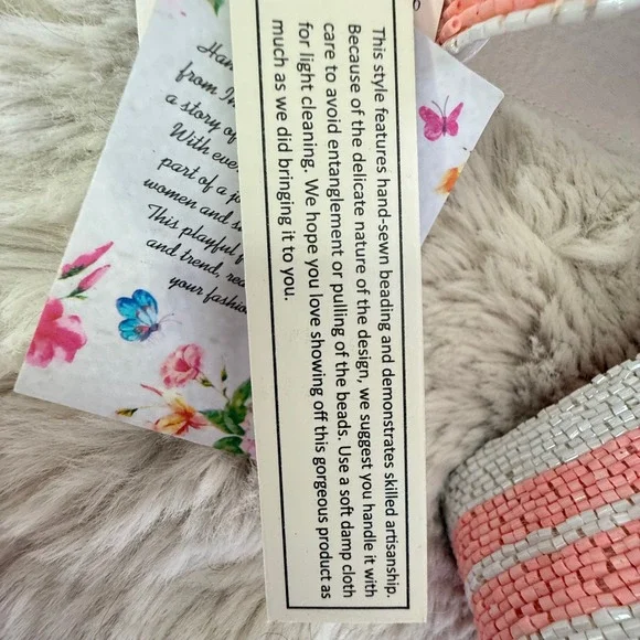 Viral TikTok Beaded Cherry Striped Bag - Picture 8 of 8